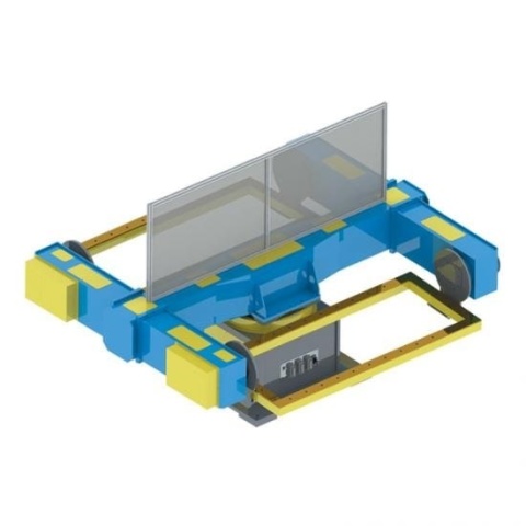 Pozycjoner 3-osiowy z poziomym ruchem obrotowym EVS-TWP-S-1000 | 1000 kg